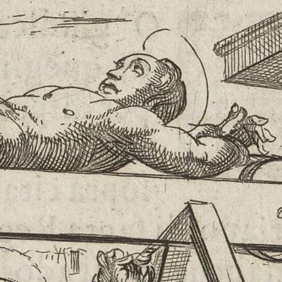 Cheval de bois (Tratt. de gli instr. di martirio, 1591) - G. Guerra