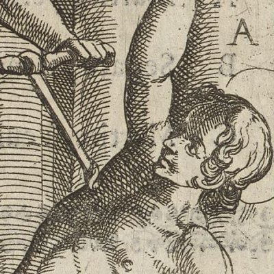 Poinçon, poignard, clous (Tratt. de gli instr. di martirio, 1591) - G. Guerra