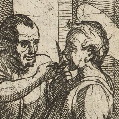 Langue, dents, seins coupés (Tratt. de gli instr. di martirio, 1591) - G. Guerra