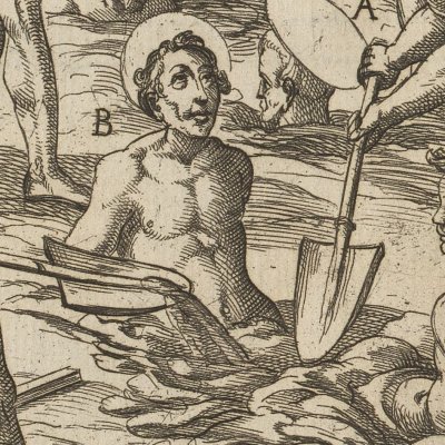 Enterrés jusqu’au cou (Tratt. de gli instr. di martirio, 1591) - G. Guerra