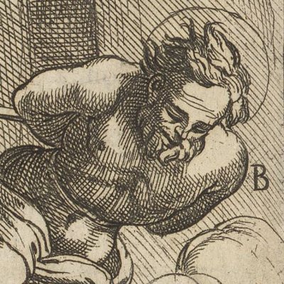 Jeté dans un four à chaux (Tratt. de gli instr. di martirio, 1591) - G. Guerra