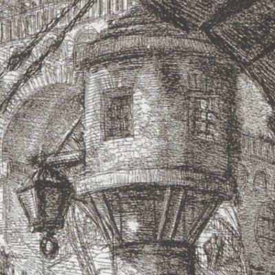 Prison imaginaire (planche VII dite « Le pont-levis », 2e état) - Piranèse