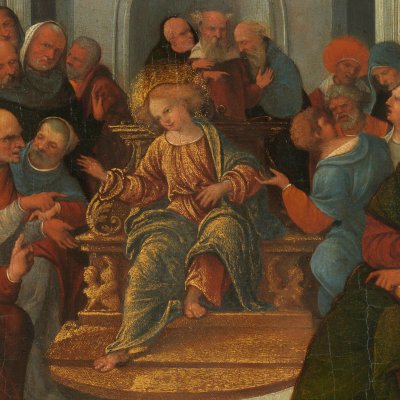 Christ among doctors - Lodovico Mazzolino