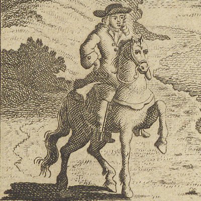 2e frontispice pour le t. 6, Le Nouveau Gentilhomme Bourgeois (Cabinet des fées T6, 1717)