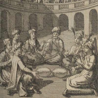 Résurrection de la Reine Feramak… (Les Avantures d’Abdalla, 1712, fig. 6)