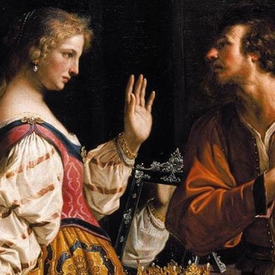 Sémiramis à sa toilette apprend la révolte des Babyloniens (coll. part.) - le Guerchin
