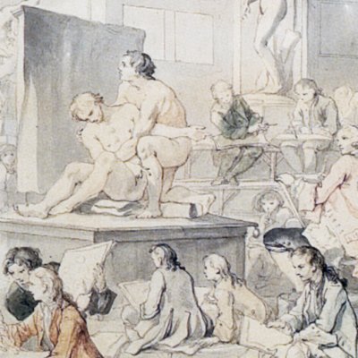 Séance d’après le modèle dans une académie - Charles-Joseh Natoire
