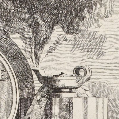 Frontispice (Mascarade à la grecque, Parme, 1771) - Petitot