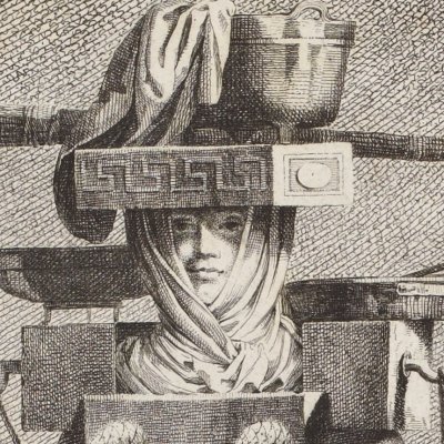 La vivandiere à la grecque (Mascarade à la grecque, Parme, 1771) - Petitot