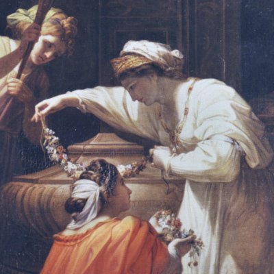 Cléopâtre ornant le tombeau de Marc Antoine - Angelica Kauffmann