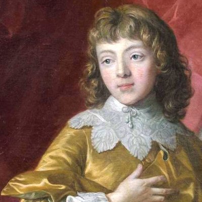 Petit jeune homme en pied, habillé à l’ancienne mode de l’Angleterre - Louis-Michel Vanloo