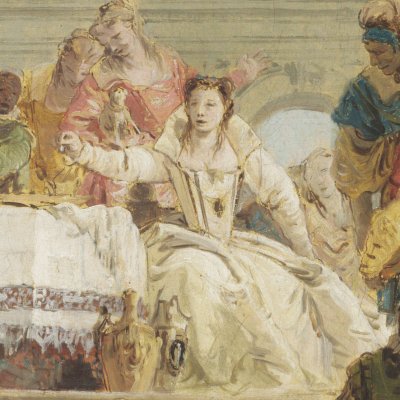 Le banquet de Cléopâtre (esquisse de Londres) - Tiepolo