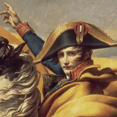Bonaparte franchit les Alpes au Grand-Saint-Bernard (version de Malmaison) - David