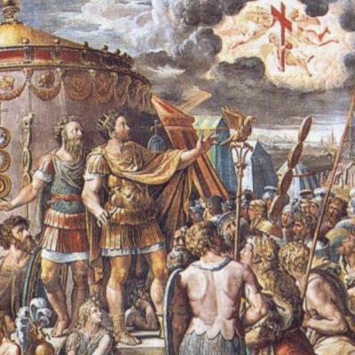 Apparition de la croix à Constantin - Giulio Romano