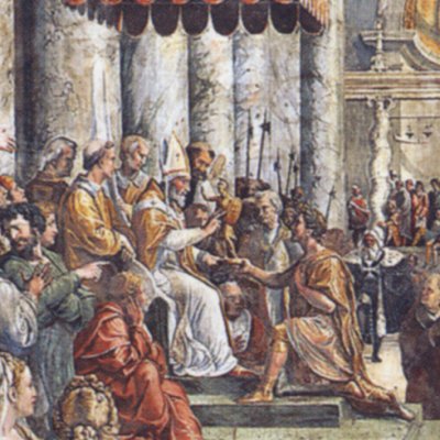 La donation de Constantin - atelier de Giulio Romano