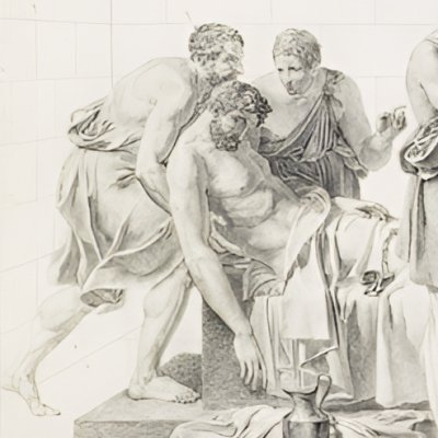 Cimon et Miltiade. Le dévouement de Cimon - Rude d’après Devosge