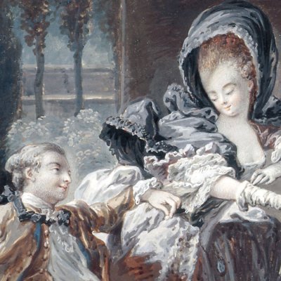 La soirée des Tuileries - Baudouin