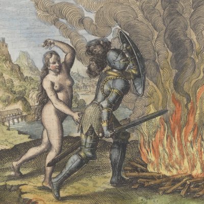 Nature helps nature against fire (Michel Maier, Atalanta Fugiens, 1618)