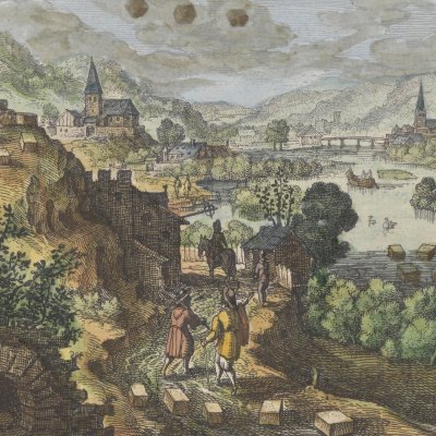 La Pierre par terre, monts, airs et eaux  (Michel Maier, Atalanta Fugiens, 1618)