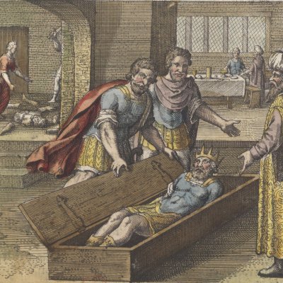 Osiris démembré, remembré par Isis (Michel Maier, Atalanta Fugiens, 1618)
