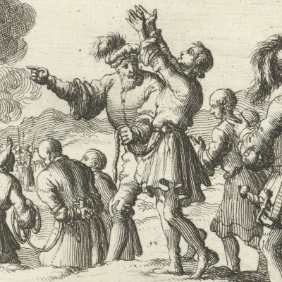 14 chanoines d’Orléans brûlés pour hérésie en 1022 (Luyken, Théâtre des Martyrs)