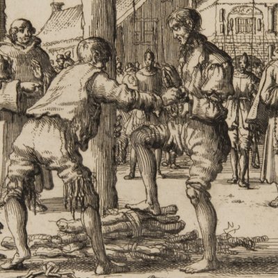 Willem Hans van Durgerdam brûlé à Amsterdam, 1569 (Luyken, Théâtre des Martyrs)