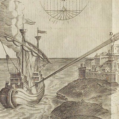 Miroirs incendiaires (A. Kircher, Ars magna lucis et umbrae, 1646)