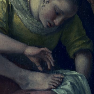 Bethsabée après le bain, tenant une lettre de David - Jan Steen
