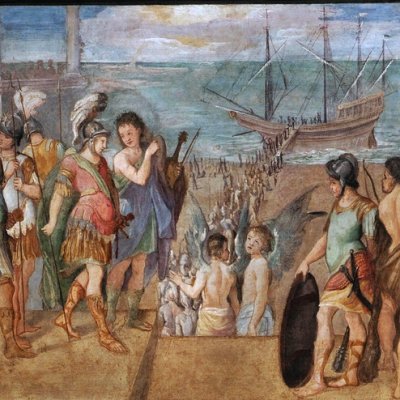 Le départ des Argonautes (Bologne, Histoires de Jason) - Ludovic Carrache