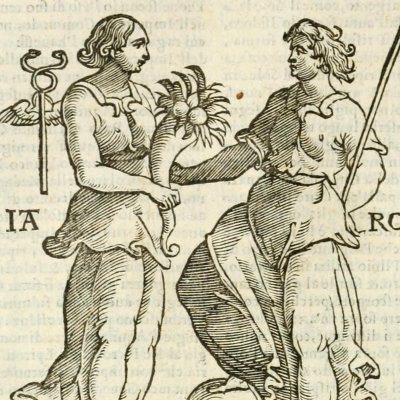 Italia, et Roma (Ripa, 1625) - Chevalier d’Arpin