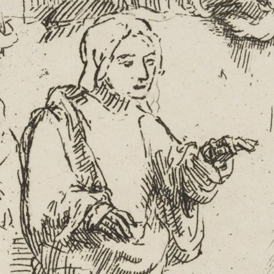 Jésus au temple avec les docteurs (version de 1652) - Rembrandt