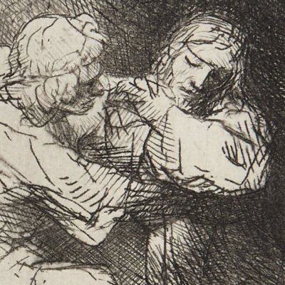 Jésus dans le jardin de Gethsémani - Rembrandt