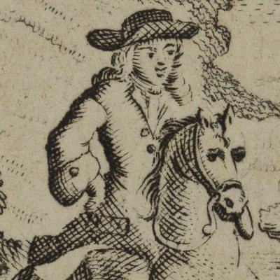 Frontisp. du vol 6. Le nouveau gentilhomme bourgeois (Cabinet des fées, 6, 1754)