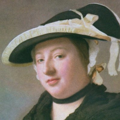 Lady Fawkener tirant du fil de sa boîte à couture - Jean-Étienne Liotard