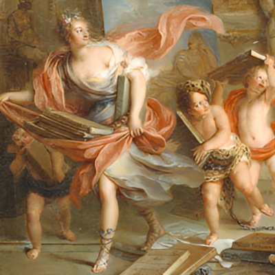 Thalie chassée par la peinture - Charles Coypel