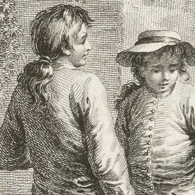 Le noyer sur la terrasse (Coll. compl. Londres, t12, 1783 Confessions) - Barbier