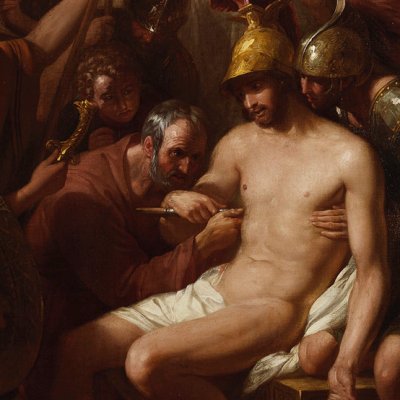 La mort d’Épaminondas après la bataille de Mantinée - Benjamin West