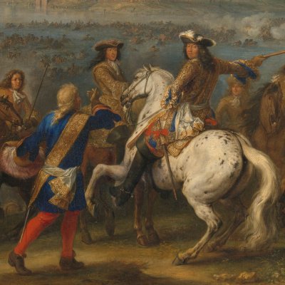 Louis XIV franchit le Rhin le 12 juin 1672 - Van der Meulen