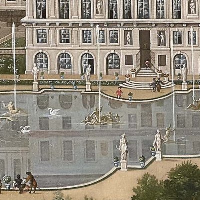 Vue cavalière du château et du parc de Saint-Cloud vers 1675 - Étienne Allegrain