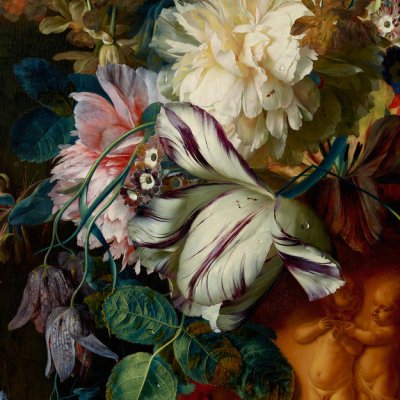 Bouquet de fleurs dans une urne - Jan van Huysum
