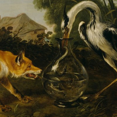 Le renard et la cigogne - Frans Snyders