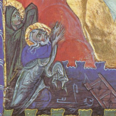 La descente aux Limbes (Évangile arménien de 1265) - T’oros Roslin