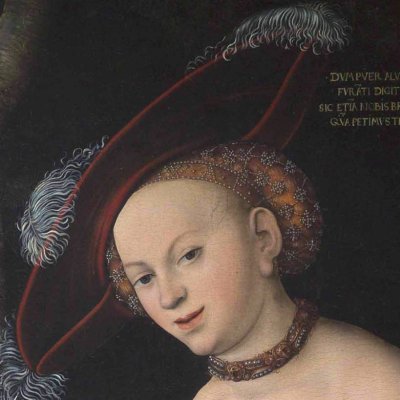 Vénus et Cupidon (version de la galerie Borghèse) - Cranach