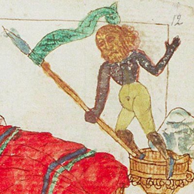 Nabuchodonosor : le colosse aux pieds d’argile (Speculum humanæ salvationis, KB 10 B 34, F12rb)