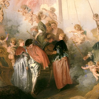 L’embarquement pour Cythère (version de Berlin) - Watteau
