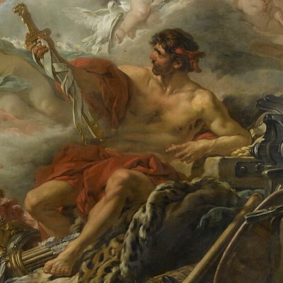 Les forges de Vulcain. Vulcain présentant à Vénus les armes d’Énée (Amours des Dieux) - Boucher