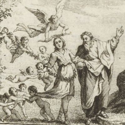 Vignette allégorique liminaire (Manon Lescaut, 1753) - Pasquier