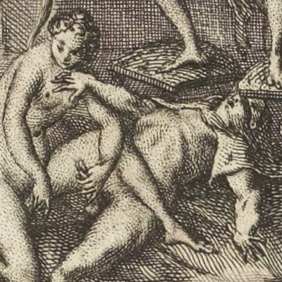 Attempts to revive Saturnin's senses (Histoire de dom B***, 1741)