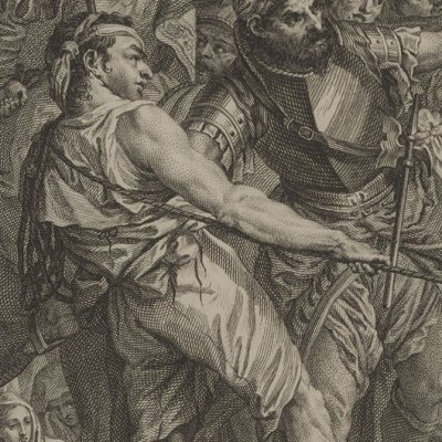 Portement de la Croix, d’après Véronèse (Recueil d’estampes…, Dresde 1753)