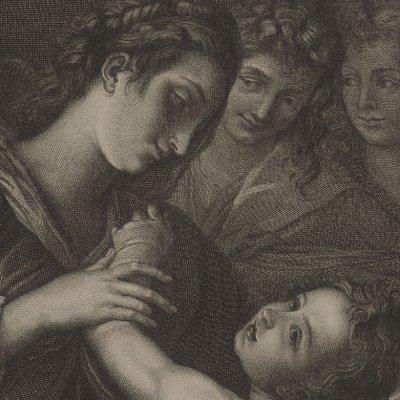Sainte famille d’après Procaccini (Recueil d’estampes…, Dresde 1753)